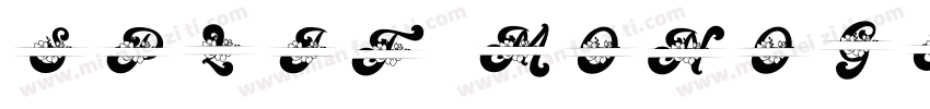 Split Monogram Bold字体转换